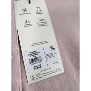 Walter Hagen Small Womens Golf Polo Top Pink Sleeveless Mock Neck 1/4 Snap NEW